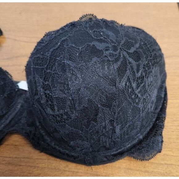 PINK SET OF 2 32DD bras. 1- Wear Everywhere underwire Bra; black and gry space d - Picture 8 of 15